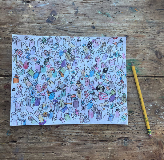 Gathering / Original Art by Arlo Williams