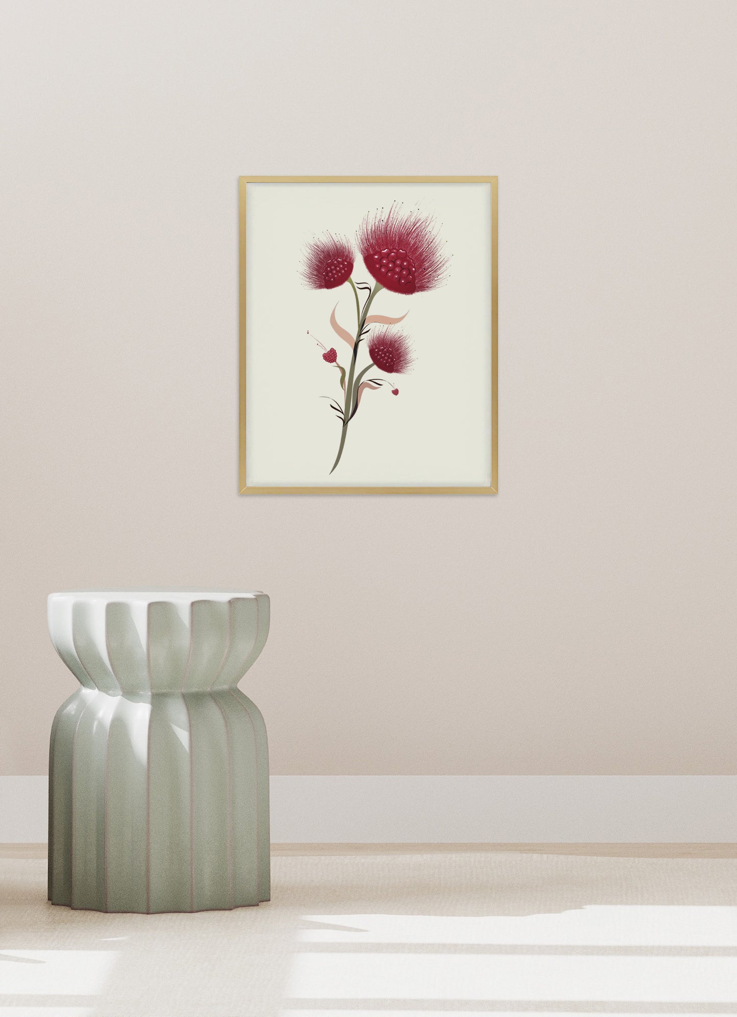 Andrea LHZ / Furry Bouquet Print