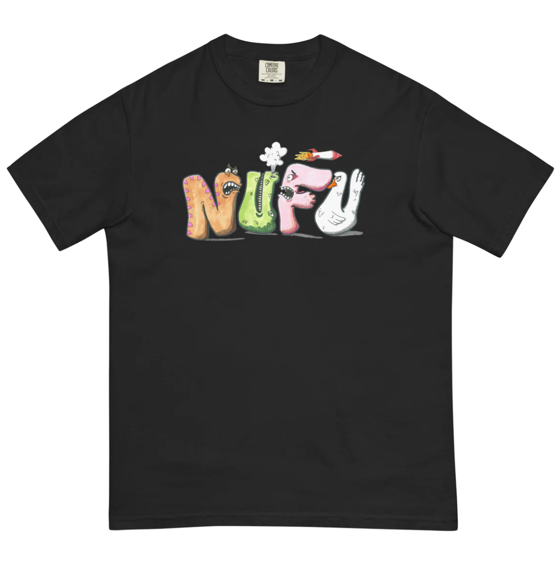 Letterman Tee / NUFU / BLACK
