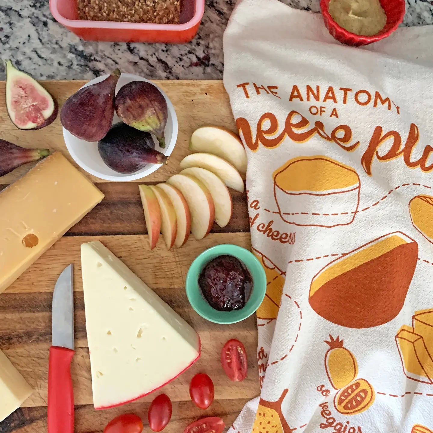 Cheese Plate Dish Towel by The Neighborgoods