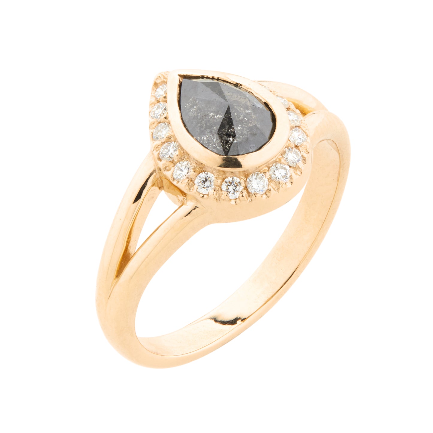 0.93 ct & 14k Gold Pear Shape Diamond Ring - LHN Jewelry