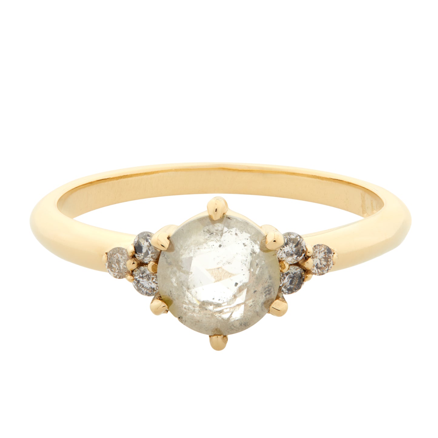 0.97 ct & 14k Gold Round Diamond Ring - LHN Jewelry