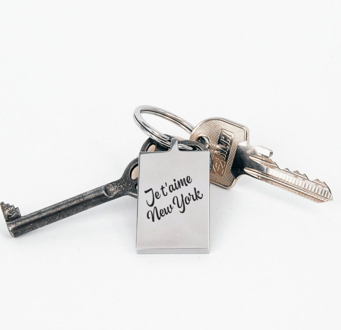 Brooklyn & Bailey Key to My Heart Keychain