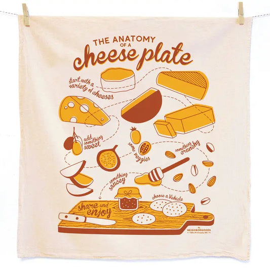 Cheese Plate Dish Towel by The Neighborgoods