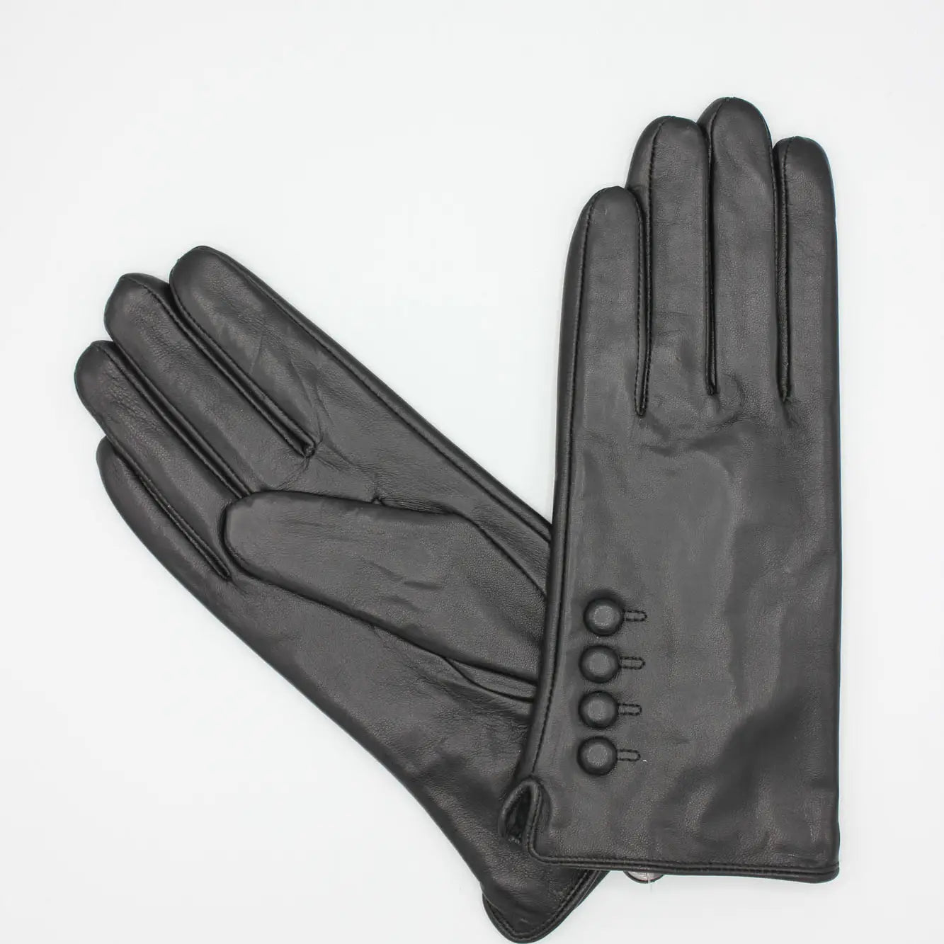 Buttery Soft Leather Gloves / Black by Hologramme Paris