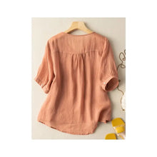 Load image into Gallery viewer, Cotton Lace Top / Apricot