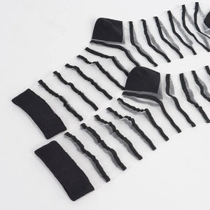 Womens Striped Mesh Socks