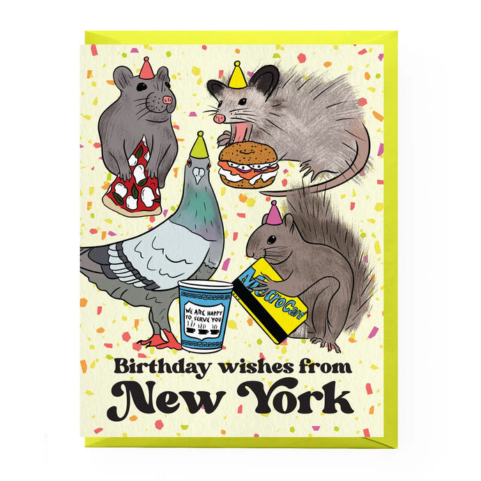 Nyc Party Animal Birthday Card