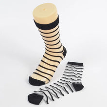 Load image into Gallery viewer, Womens Striped Mesh Socks