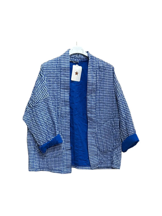 Moonsun Kimono Jacket / Blue Gingham