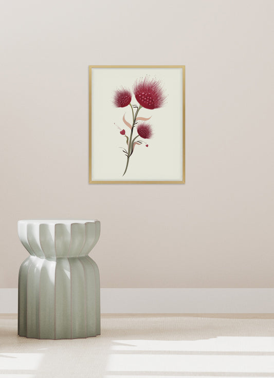 Andrea LHZ / Furry Bouquet Print
