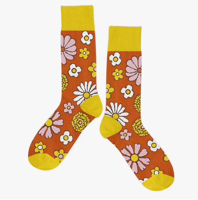 Womens Flower Power Socks