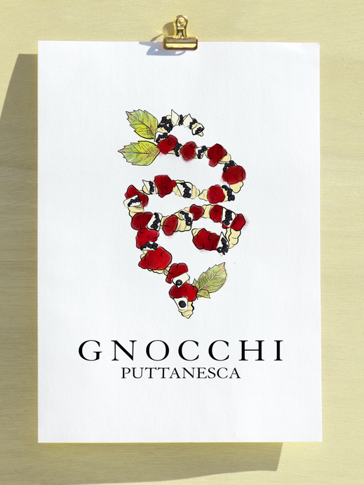 Gnocchi Designer Dish Print by WAYF NYC