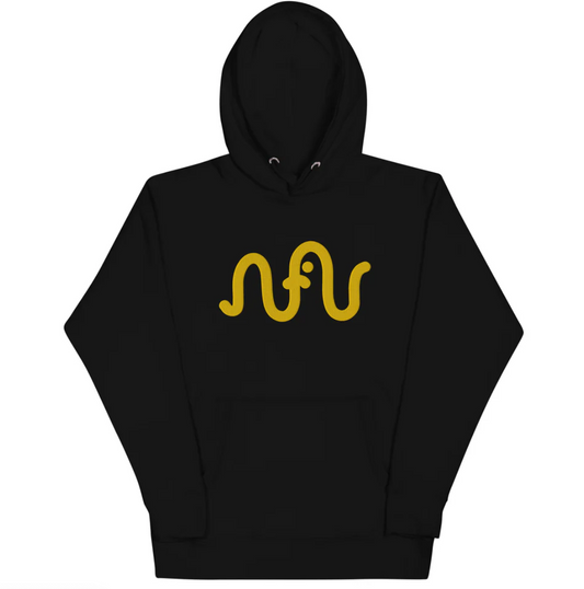 Embroidered Classic Logo Hoodie / yellow stitching: NUFU Brand