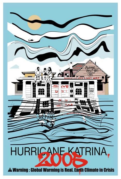 Hurricane Katrina Poster / Gianluca Franzese