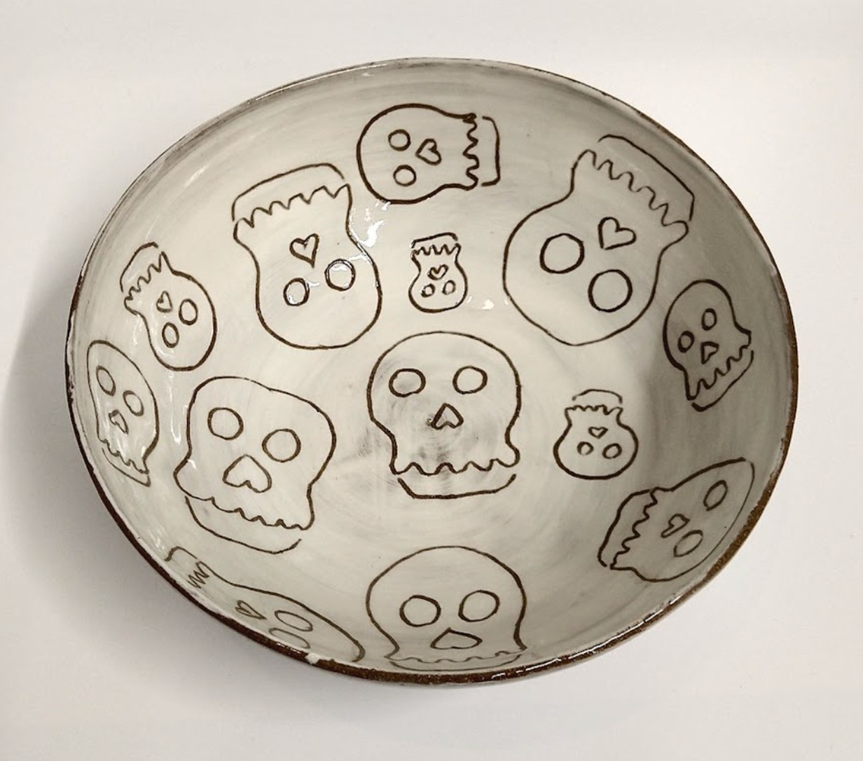 Skull Bowl / Sheila Ross Art