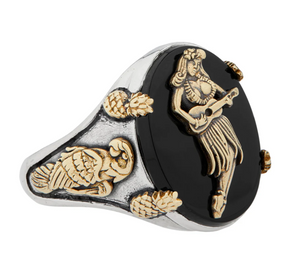 Tropical Hula Girl Souvenir Ring- LHN Jewelry