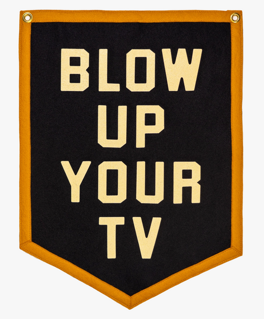 Blow Up Your TV Camp Flag by Oxford Pennant