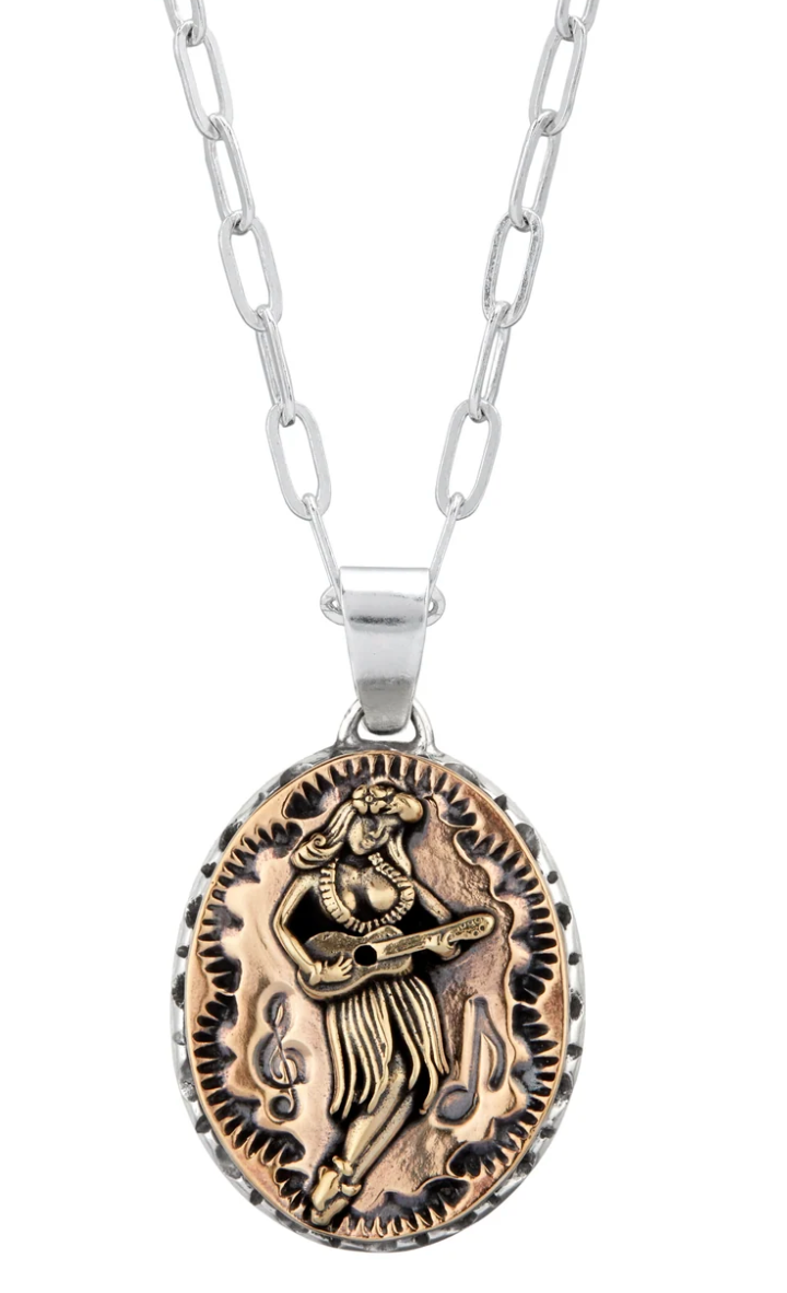 Hula Girl Souvenir Necklace by LHN Jewelry