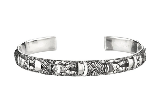Tiki Totem Pole Cuff by LHN Jewelry