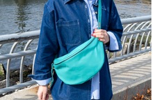 Load image into Gallery viewer, Sling Bag / Turquoise/  by Katerina NYC