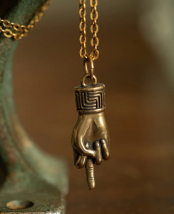 Middle Finger Charm Necklace by LHN Jewelry