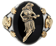 Load image into Gallery viewer, Tropical Hula Girl Souvenir Ring- LHN Jewelry
