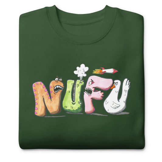 Letterman Sweatshirt / NUFU / Forest Green