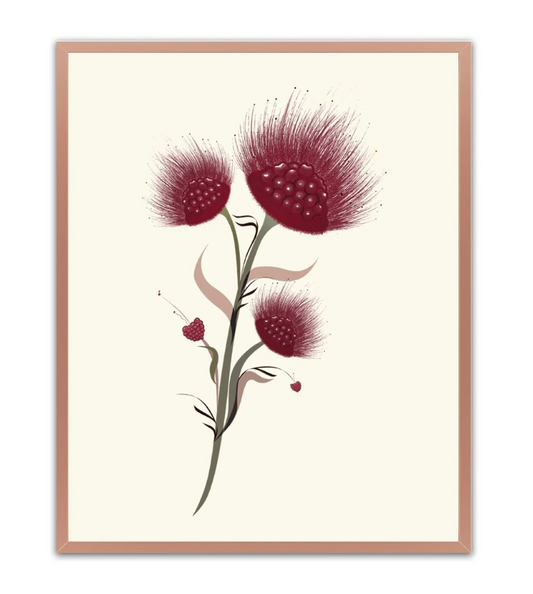 Andrea LHZ / Furry Bouquet Print