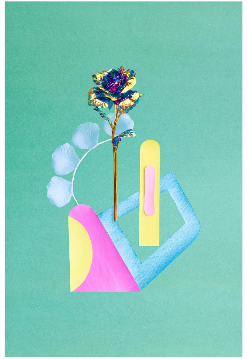 Desiree Pfeiffer Print / Multi Color Rose