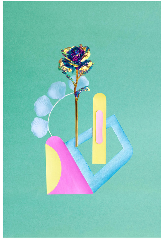 Desiree Pfeiffer Print / Multi Color Rose