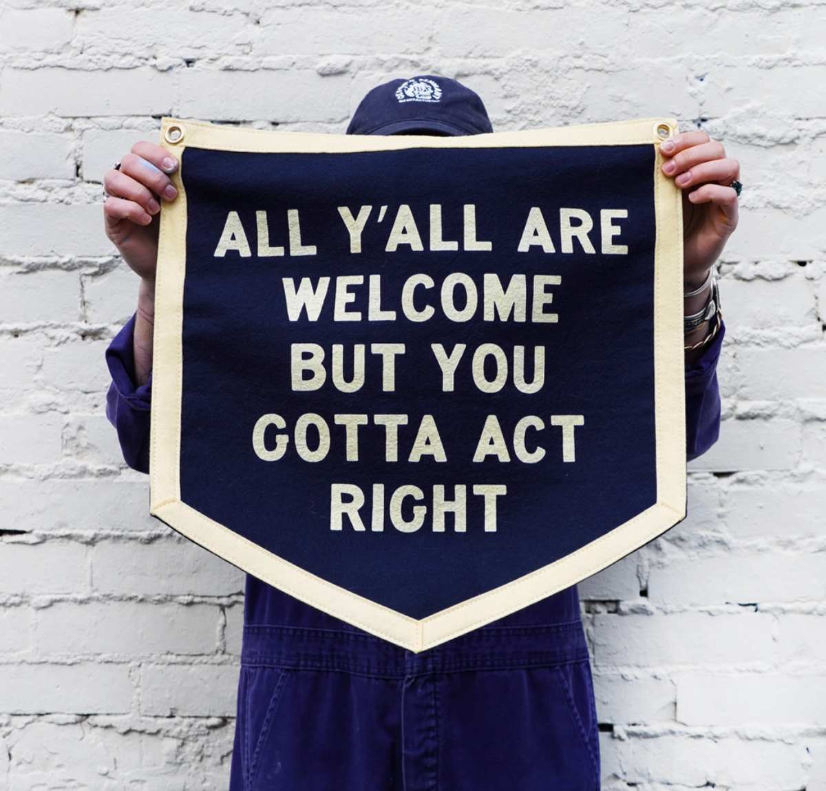 All Y'All Are Welcome Camp Flag by Oxford Pennant