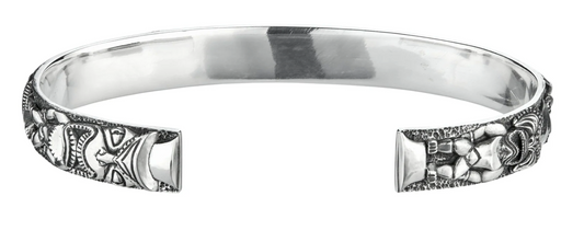Tiki Totem Pole Cuff by LHN Jewelry