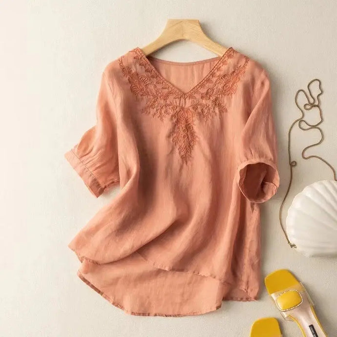 Cotton Lace Top / Apricot