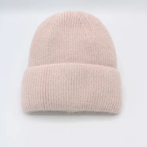 Unisex Angora Hat / Pale Pink