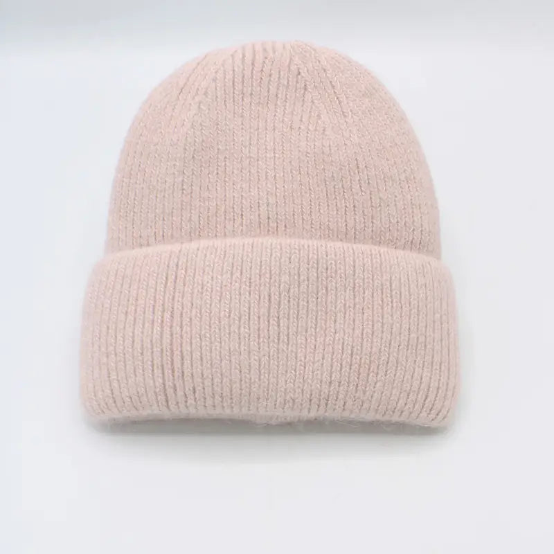 Unisex Angora Hat / Pale Pink