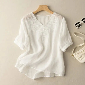 Cotton Lace Top / White