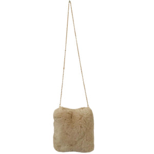 Faux Fur Bag / Katerina NYC / Cream