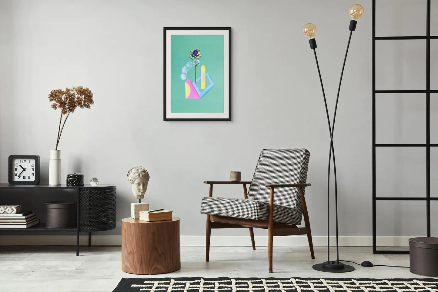 Desiree Pfeiffer Print / Multi Color Rose
