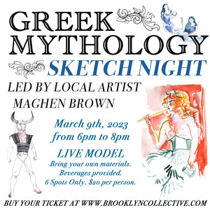 SOLD OUT: Greek Mythology Sketch Night 3/9/23