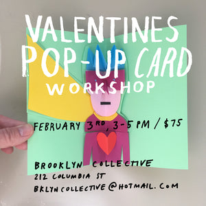 Sold Out: POP UP CARDS for Valentine's Day Workshop