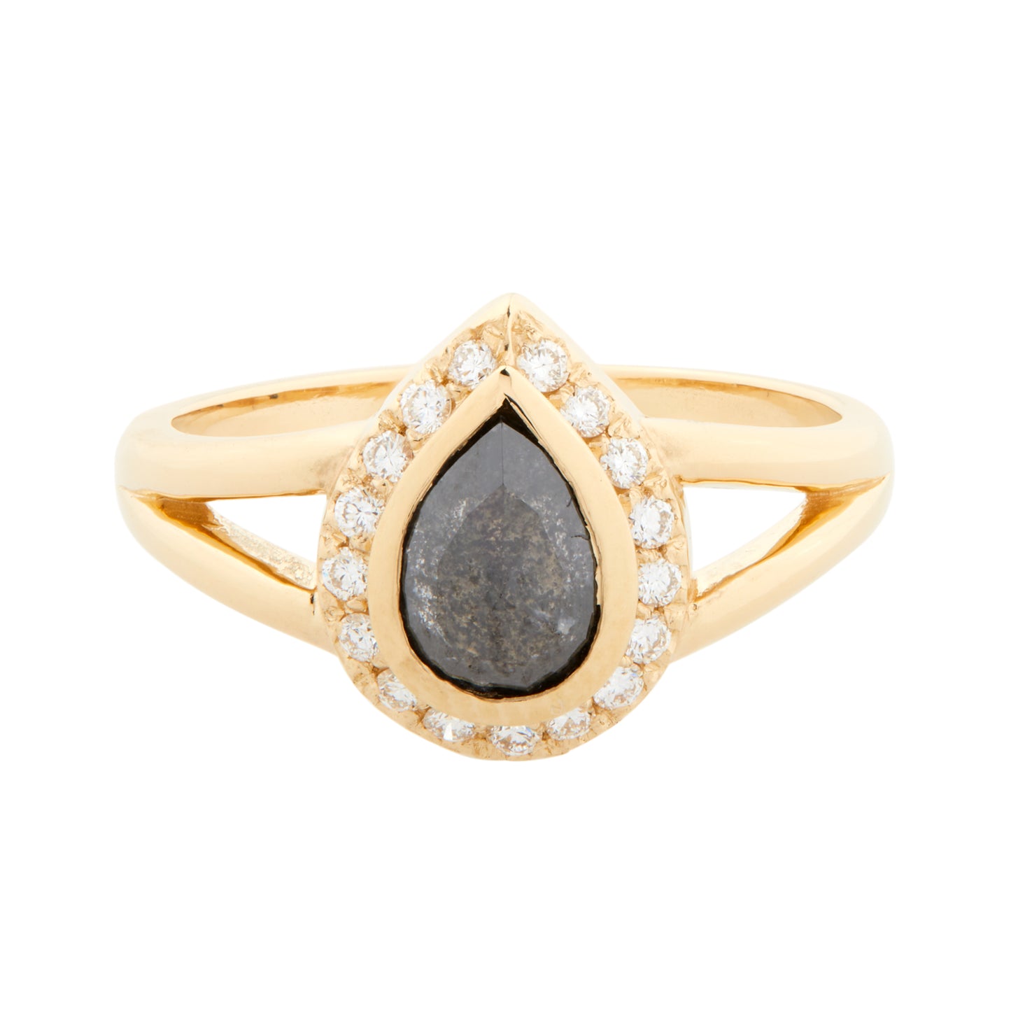 0.93 ct & 14k Gold Pear Shape Diamond Ring - LHN Jewelry