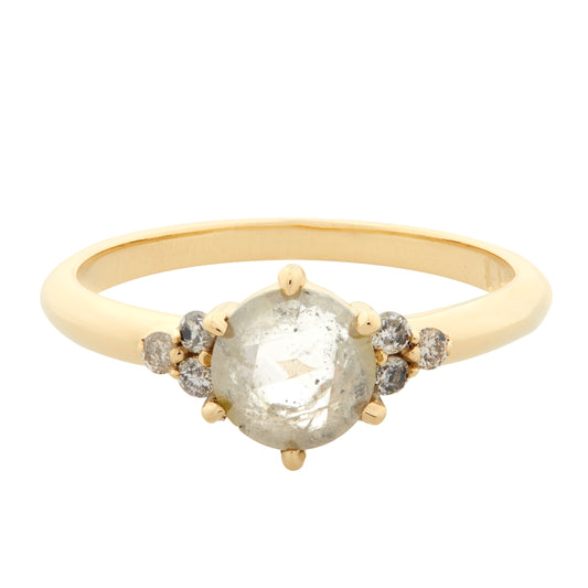 0.97 ct & 14k Gold Round Diamond Ring - LHN Jewelry