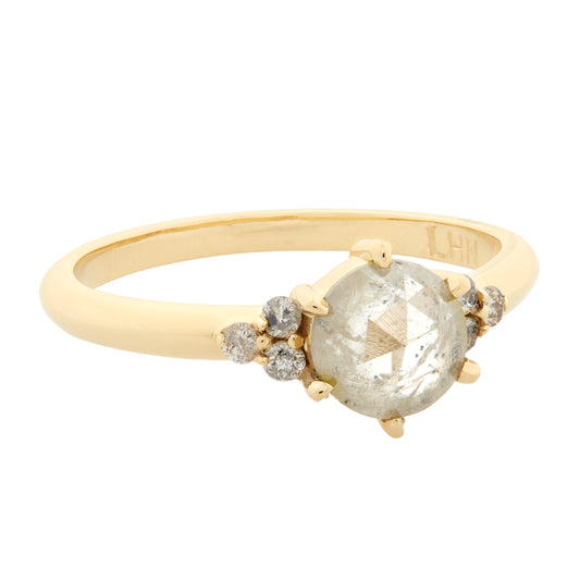 0.97 ct & 14k Gold Round Diamond Ring - LHN Jewelry