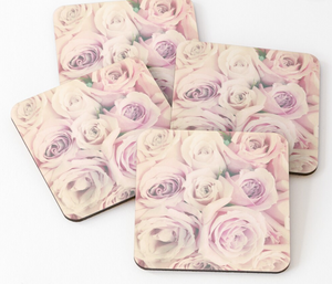 Rose Blush Pastel Coaster Set by One Day One Image