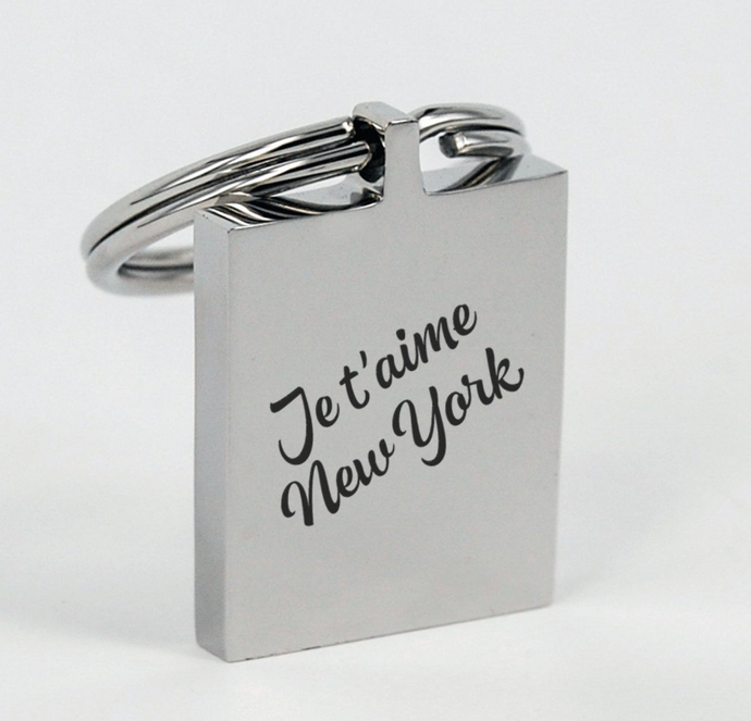 Je t'aime New York Keychain by Lady JC Muses Designs