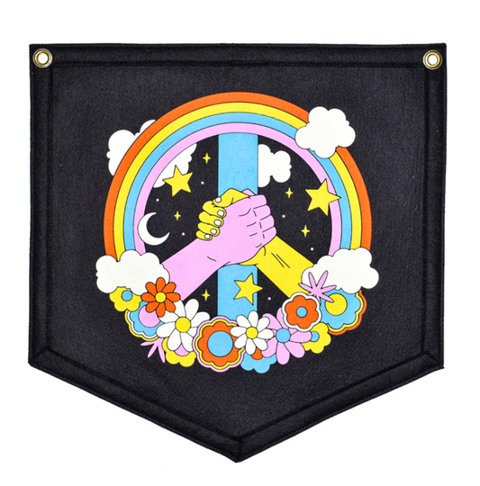 Peace On Earth Camp Flag by Oxford Pennant