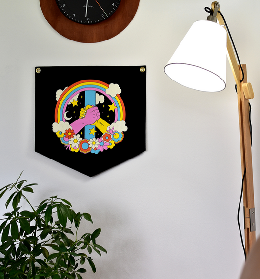 Peace On Earth Camp Flag by Oxford Pennant