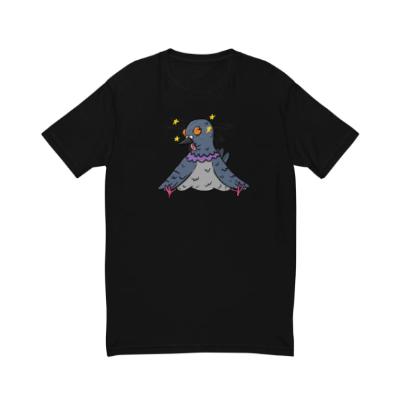 Dizzy Pigeon T Shirt: NUFU Brand