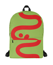 Load image into Gallery viewer, NUFU Backpack / Green Red logo